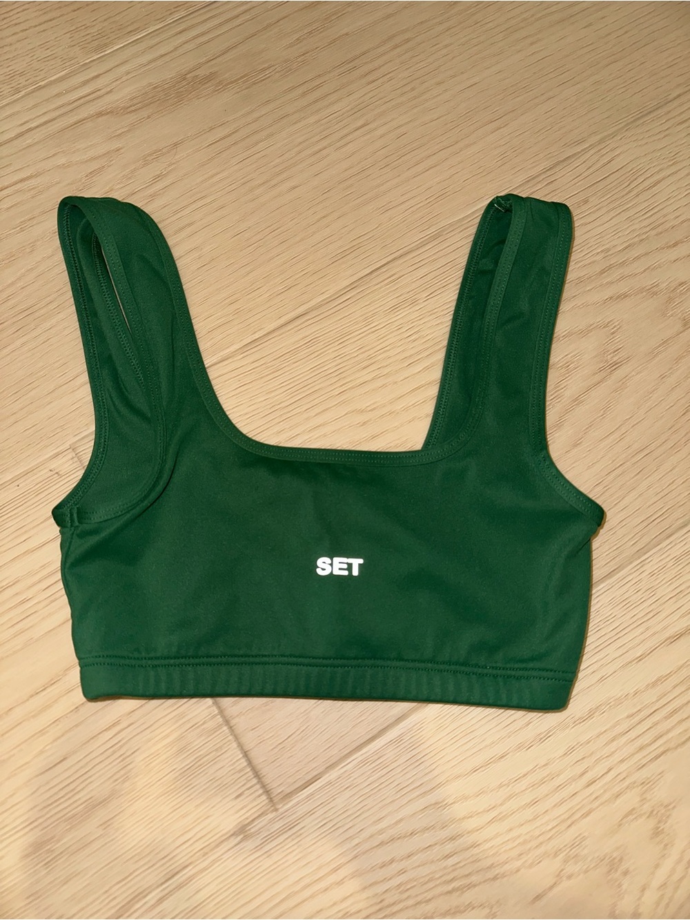 SET Active Deep Green Sports Bra - Picture 2 of 3